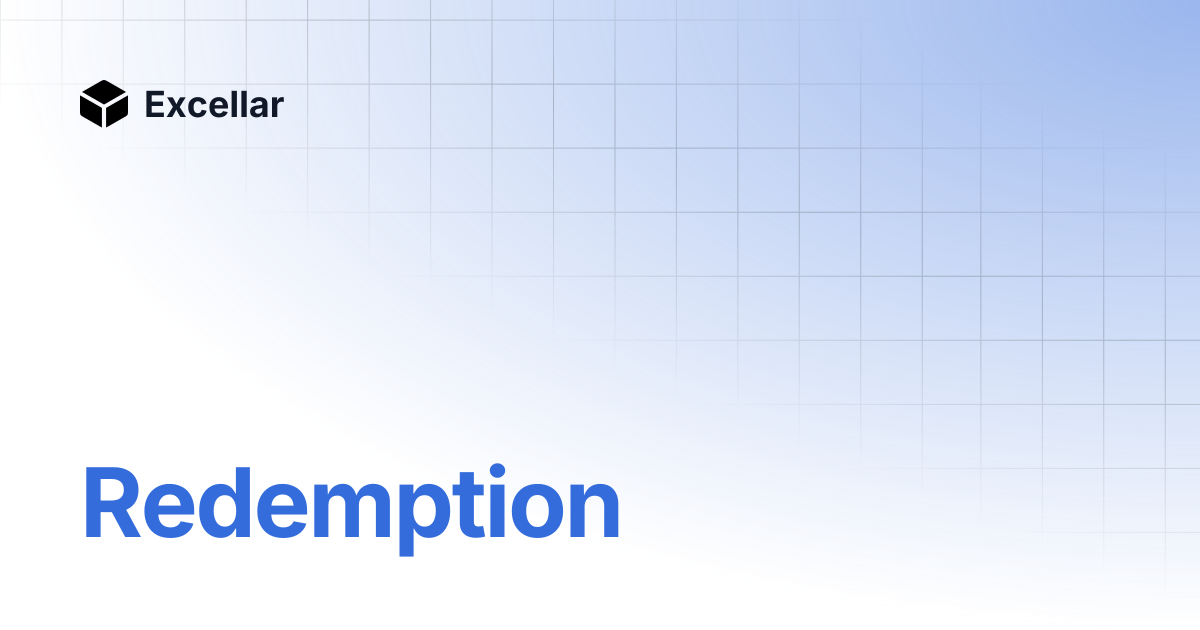 Redemption | Excellar